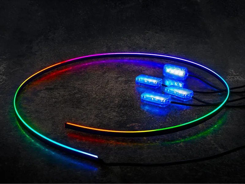 RGB LED Salono Apšvietimo Rinkinys | USB Jungtis | Nuotolinis ir Programėlės Valdymas | 12 Mėn. Garantija - Ledbarzibintai.lt