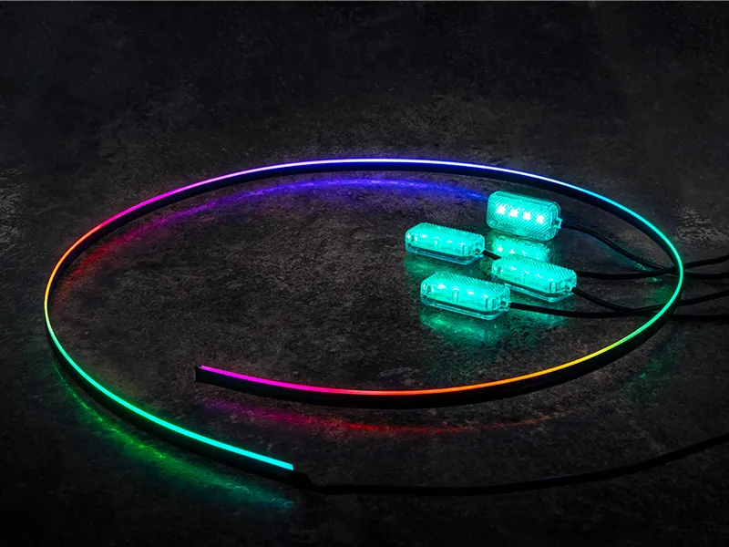 RGB LED Salono Apšvietimo Rinkinys | USB Jungtis | Nuotolinis ir Programėlės Valdymas | 12 Mėn. Garantija - Attēls 2