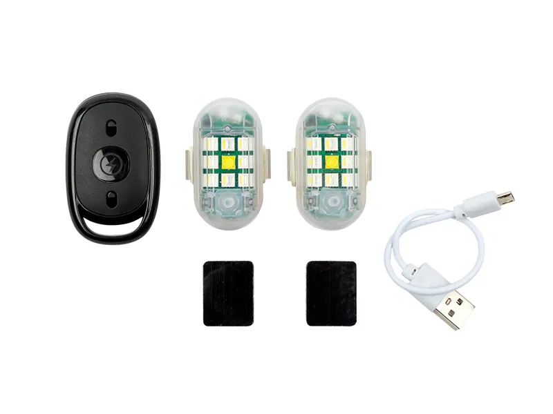 RGB Tuning Light Set su Nuotoliniu Valdymu - Įkraunamas Daugiaspalvis Žibintų Rinkinys su Magnetiniu Tvirtinimu