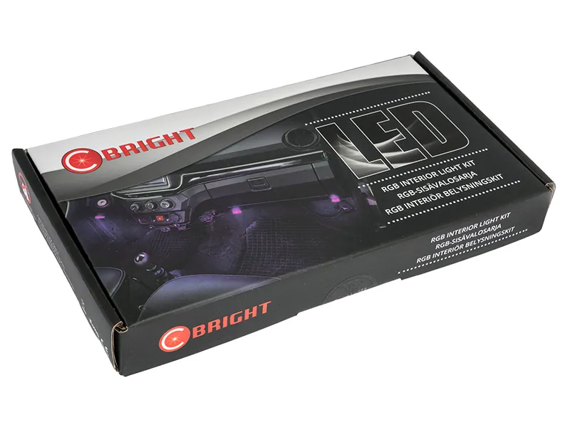 LED RGB Automobilio Salono Apšvietimo Rinkinys su Nuotoliniu Valdymu ir APP Kontrole - 12V USB Jungtis - Attēls 5