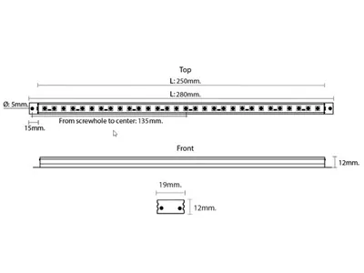 LED Rail Aliuminio Rėmo Šviestuvas | 24V, 330lm, 4000K, 120° Kampu | Komercinio Transporto Vidaus Apšvietimui - Attēls 2