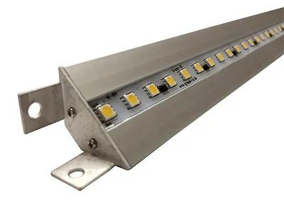 LED Rail Trikampis Aliuminio Rėmas - 24V, 330lm, 3,75W, 4000K, CRI>90 - Komercinių Transporto Priemonių Salono Apšvietimui