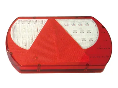 Universalus LED Galinis Žibintas Priekaboms 12-24V, IP66, 5-pin Jungtis, 237x140x29mm