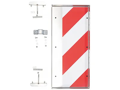 Nerūdijančio plieno priedas dideliems kroviniams – Galinis kairės pusės ženklinimas (250 x 530 mm) - Ledbarzibintai.lt