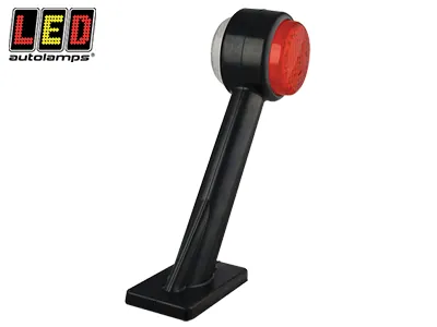 LED AUTOLAMPS LED Šoninis Gabaritinis Žibintas (Dešinys) su 60° Gumine Alkūne, ECE, 12-24V, LED 1614-1004RE2P
