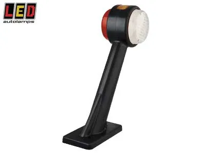 LED AUTOLAMPS LED šoninis gabaritinis žibintas, baltos/gintarinės/raudonos spalvos, ECE sertifikuotas, 12-24V