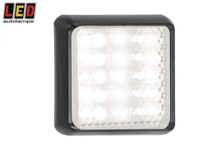 LED AUTOLAMPS LED Atbulinės Eigos Žibintas, Paviršinis Montavimas, 12-24V, Juodu Rėmu, ECE/EMC Sertifikuotas - Ledbarzibintai.lt