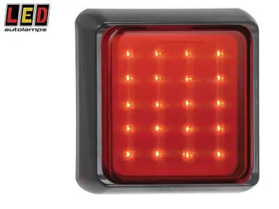 LED AUTOLAMPS LED Galinis Rūko Žibintas - Paviršinis Montavimas, IP67, 12-24V, Juodas Laikiklis (1614-125FME)