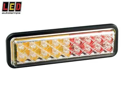 LED AUTOLAMPS LED Galinis Žibintas - Kompaktinis Kombinuotas 12-24V IP67 ECE Sertifikuotas (145x48x20mm)