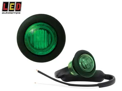 Led Autolamps LED Žalias Šoninis Gabaritinis Žibintas, EMC, ECE Sertifikuotas, 12-24V, Įleidžiamas Montavimas - Ledbarzibintai.lt