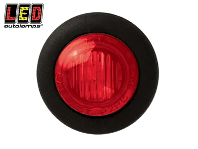 LED AUTOLAMPS Raudonas šoninis LED gabaritinis žibintas - ECE sertifikuotas, 12-24V, atsparus smūgiams