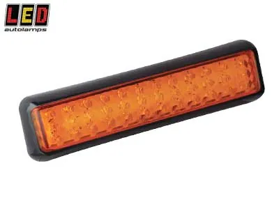 LED AUTOLAMPS Kompaktiškas LED Posūkio Žibintas, 12-24V, ECE Sertifikuotas, IP67 Apsaugos Klasė