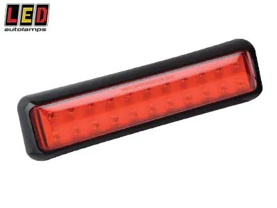 LED AUTOLAMPS Galinis LED Rūko Žibintas 1614-200FME - Paviršinio montavimo, ECE, EMC sertifikuotas, IP67, 12-24V