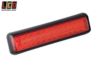 LED AUTOLAMPS Kvadratinis LED Galinis Žibintas 200x50mm 12-24V IP67 Stop-Tail Kompaktiška Konstrukcija