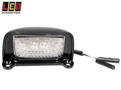 LED AUTOLAMPS Juodos Spalvos LED Numerio Apšvietimo Žibintas 12-24V Atsparumas Smūgiams