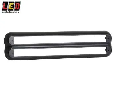 LED AUTOLAMPS Tvirtinimo laikiklis 1614-380B2B - paviršiaus montavimui skirti juodi dviejų kompaktiškų kombinuotų žibintų laikikliai