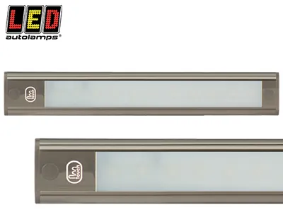 Led Autolamps Kvadratinis LED Salono Šviestuvas 260mm | Liečiamas Jungiklis, 12V, 350/280lm, Auksinio Aliuminio Korpusas