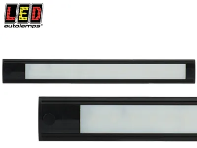 LED Autolamps Kvadratinis LED Salono Apšvietimas 24V, Plonos Konstrukcijos 11mm, 490/380lm, Aliuminio Korpusas