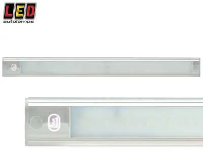 Led Autolamps Kvadratinis LED Salono Apšvietimas 410x40x11mm, 24V, 700/500lm, Su Jutikliniu Jungikliu, R10 Sertifikuotas