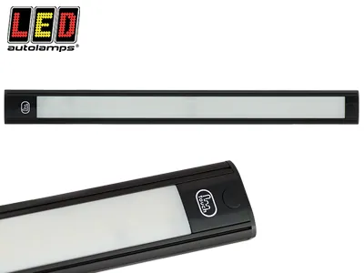 LED Autolamps Kvadratinis LED Salono Šviestuvas 410x40x11mm Su Jutikliniu Jungikliu, 12V, 700/500lm