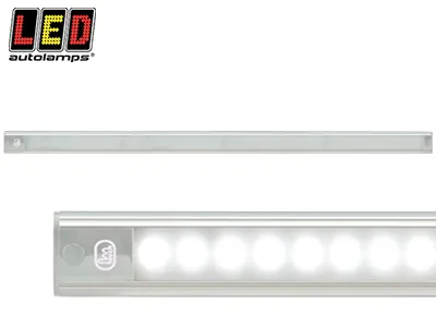 Led Autolamps Kvadratinis LED Salono Apšvietimas - 1400/800lm, 24V, Liečiamas Jungiklis, Sidabrinis Korpusas