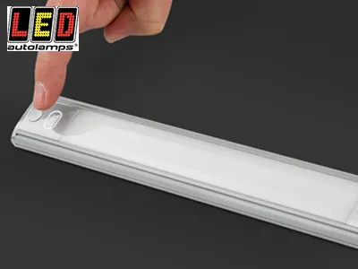 Led Autolamps Kvadratinis LED Salono Apšvietimas 770mm, 12V, 1400/800lm, Jutiklinis Valdymas - Attēls 2