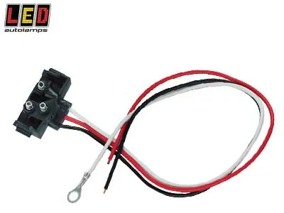 LED AUTOLAMPS 3-pin jungtis su laidais - profesionalus LED galinių žibintų priedas