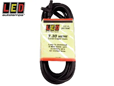LED AUTOLAMPS Main Cable 5-laidų 7300mm ilgio - Profesionalus LED galinių žibintų aksesuaras (1614-5C730C)