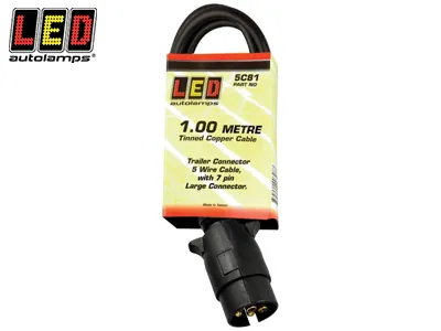 LED AUTOLAMPS 1m Kabelis su 7-pin kištuku - Aukštos kokybės jungimo sprendimas