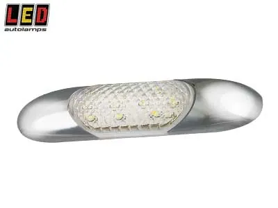 Led Autolamps LED Laiptelių ir Slenksčių Šviestuvas - 16 LED, Chrominiai Galai, 12V, 0.58A