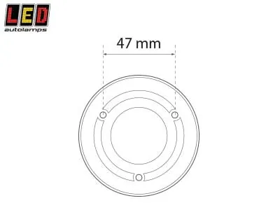 LED AUTOLAMPS Apvalus LED Salono Apšvietimas su Mygtuku, 12V, 240lm, Sidabrinis Rėmelis - Attēls 3