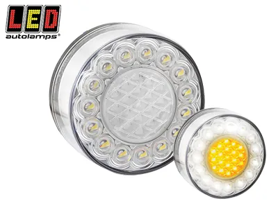 LED AUTOLAMPS Priekinis LED Posūkio/Gabarito Žibintas su 34 LED Diodais, 12V, ECE Sertifikatas