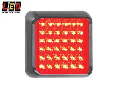 LED AUTOLAMPS Kvadratinis LED Galinis Žibintas | 36 LED | 12-24V | ECE&EMC Patvirtintas | IP67