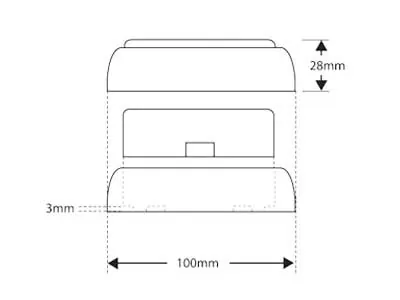 LED AUTOLAMPS LED Darbinis Žibintas Atbulinės Eigos IP67 ECE - Attēls 3
