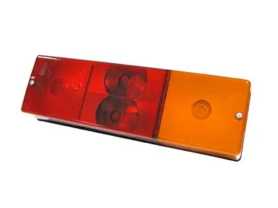 AUTOLINE Galinis Trijų Kamerų Žibintas, Tinkamas DAF, Renault, Scania ir Kitiems Sunkvežimiams, 350x105x85mm