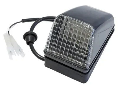 Baltas halogeninis šoninis gabaritinis žibintas Roof Marker Light 24V - Sunkvežimių ir komercinių transporto priemonių signalizacijos sistema