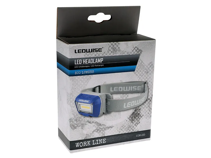 LEDWISE Profesionalus LED Galvos Žibintas su Judesio Sensoriumi 300lm IPX5 - Attēls 4