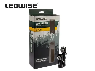 LEDWISE SP ECOKIT 6W XPG3 LED galvos žibintuvėlių rinkinys su 600 liumenų apšvietimu ir USB įkrovimu - Ledbarzibintai.lt