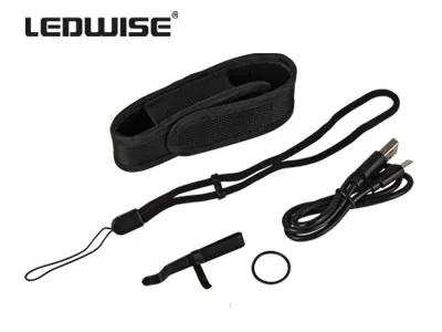 LEDWISE SAINT Kompaktiškas CREE XP-L LED Žibintuvėlis 1000Lm su Magnetiniu Galu ir USB Įkrovimu - Attēls 4