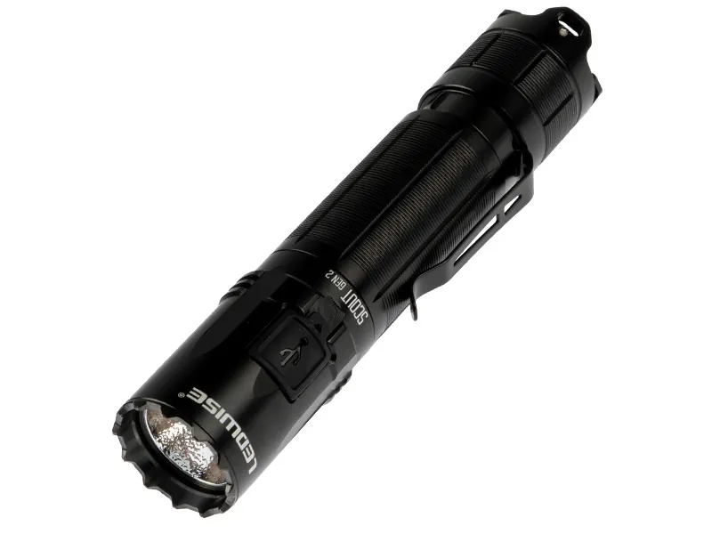 LEDWISE SCOUT GEN 2 - Taktinis Rankinis LED Žibintuvėlis, 3300lm, 6000K, USB-C Įkrovimas - Attēls 2