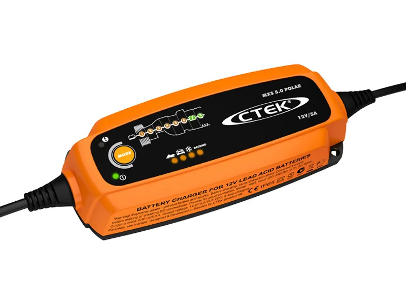 CTEK MXS 5.0 POLAR Automatinis Akumuliatorių Įkroviklis IP65 Arktinėms Sąlygoms - Attēls 2