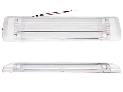 Kvadratinis LED Salono Šviestuvas - 2x4W, 24V, Su Jungikliu, Baltu Korpusu