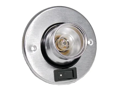 Aliuminio apšvietimo taškas su jungikliu - Spot Light 12V, 15W, BA15s lemputė, ø 98 mm