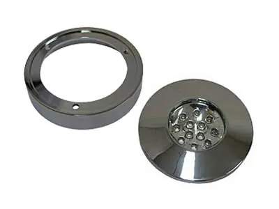 Chromo spalvos LED salono šviestuvas, 12V, 12 LED, šilta balta šviesa, 1W, vidaus apšvietimui