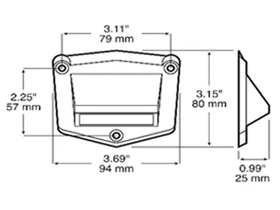 LED laiptelių apšvietimo lemputė, 126 lm, 9-32V, atspari drėgmei (SKU: 1800-8292) - Attēls 2