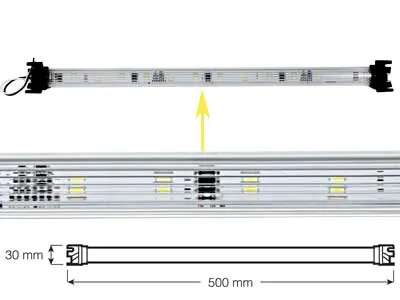 LED Ilgas Salono Apšvietimas 600lm 9-16V 500x30mm - Universalus Montavimas - Attēls 2