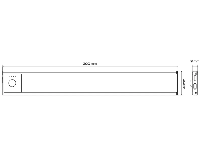 AUTOLINE Įkraunamas LED salono apšvietimas su judesio jutikliu, 52 LED, 1500mAh - Attēls 3