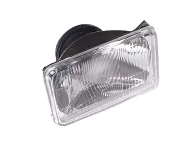 Universalus H4 priekinis žibinto blokas su stovėjimo šviesa, 167x106mm