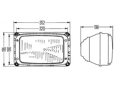HELLA Ajovalo Priekinis žibintas profesionaliam apšvietimui | Patvirtintas kelių eismui - Attēls 3