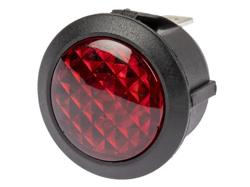 C-PWR LED kontrolinė lemputė raudona 12V, Ø20mm - Ledbarzibintai.lt